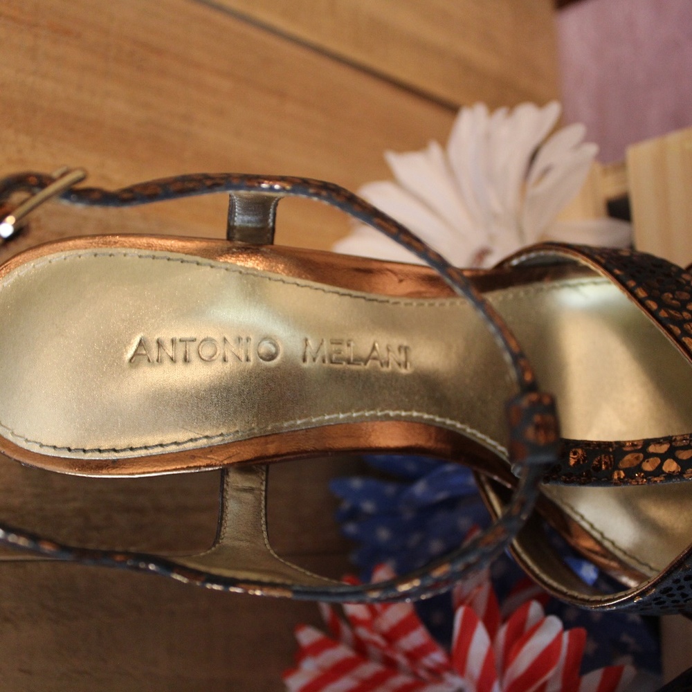 Antonio Melani Jazzy Night Out Deco Heels 6M - Picture 3 of 6